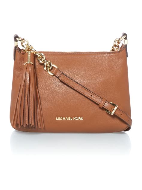 michael kors purses tan|Michael Kors tan handbag.